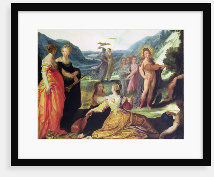 Apollo, Pallas and the Muses, 16th century by Bartholomaeus Spranger