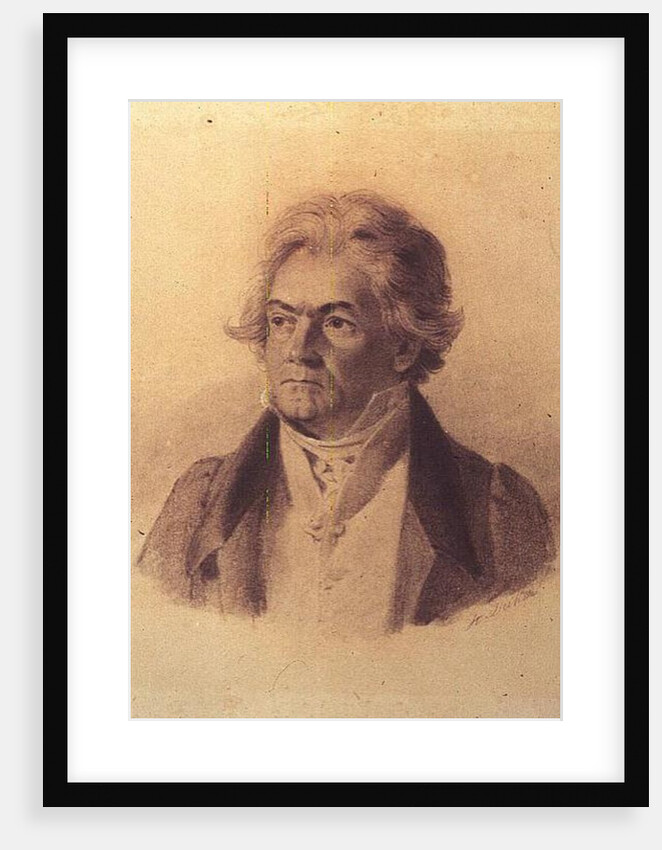 Ludwig van Beethoven, 1824 by Johann Stephan Decker
