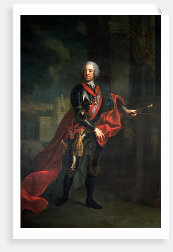 Count Leopold Joseph von Daun, Fieldmarshall and Austrian Commander-in-Chief during the Seven Years War, defeating Frederick the Great at the siege of Kolin by Austrian School