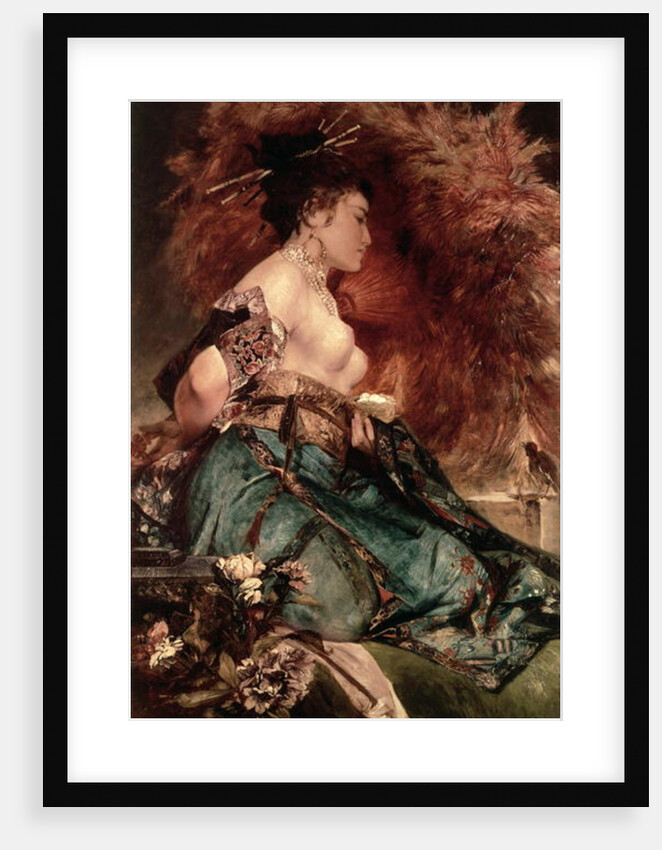 Japanese girl by Hans Makart