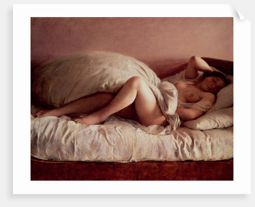 Sleeping woman, 1849 by Johann Baptist Reiter