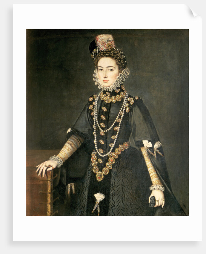 Infanta Catalina Micaela, Duchess of Savoy, daughter of Philip II of Spain and Isabella of Valois, married Charles Emmanuel, Duke of Savoy, 1584 by Sofonisba Anguissola