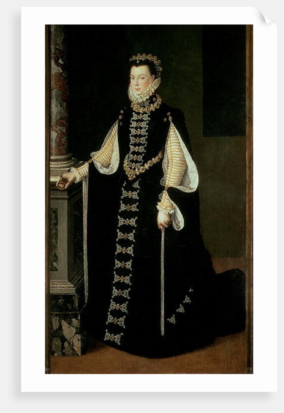 Isabella of Valois, Queen of Spain, wife of King Philip II of Spain, 1565 by Sofonisba Anguissola