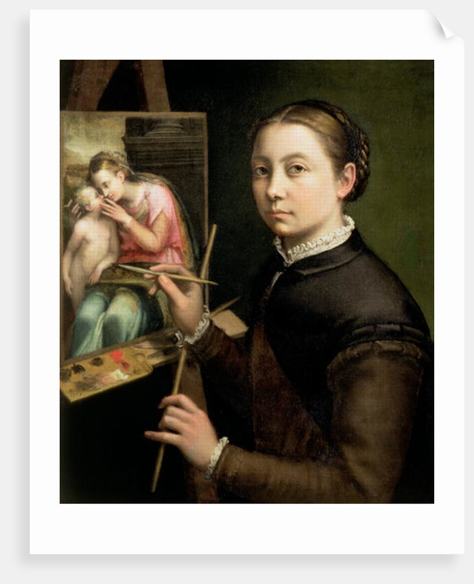 Self portrait at the Easel, 1556 by Sofonisba Anguissola