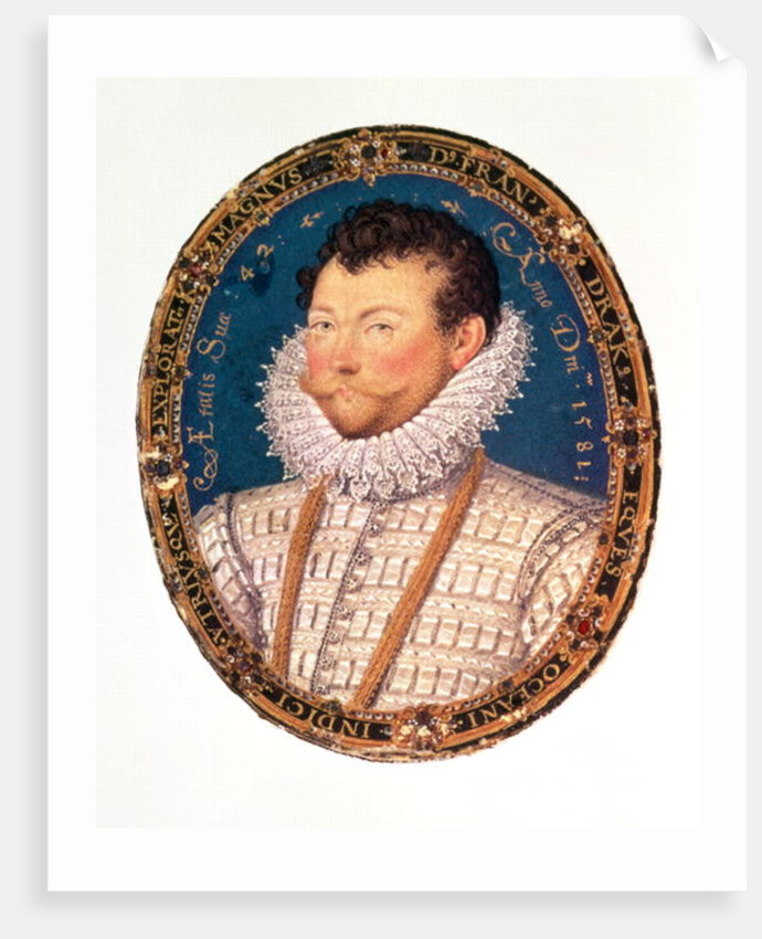 Sir Francis Drake, 1581 by Nicholas Hilliard