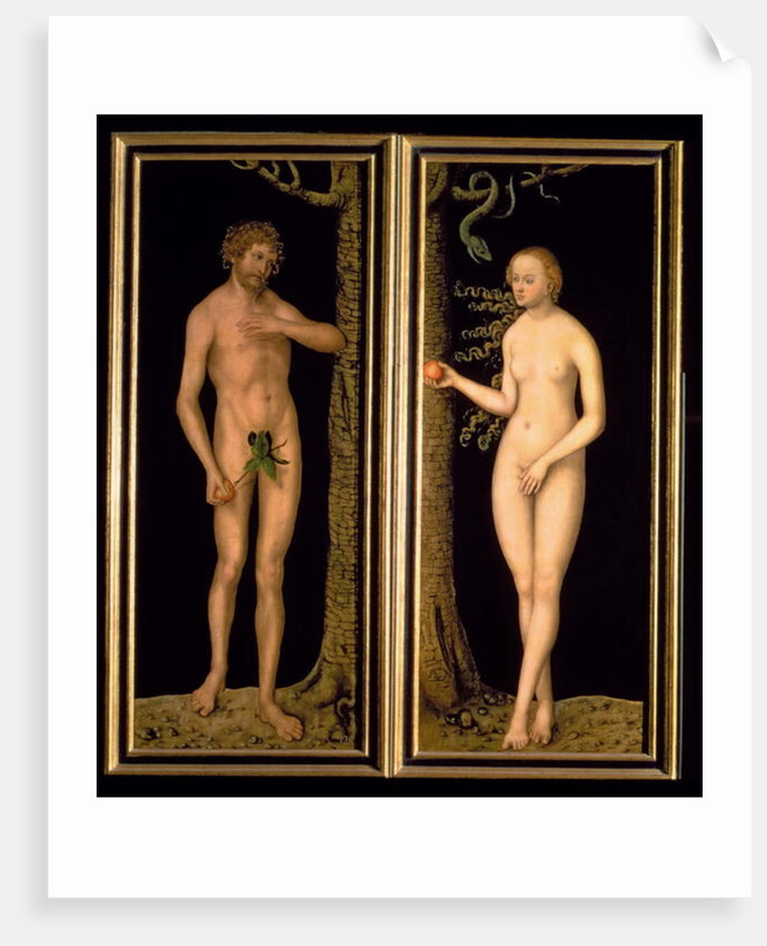 Adam and Eve, 1537 by Lucas the Elder Cranach
