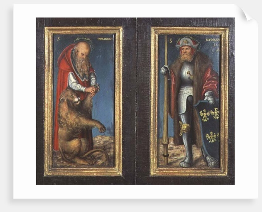SS. Jerome and Leopold, 1515 by Lucas the Elder Cranach
