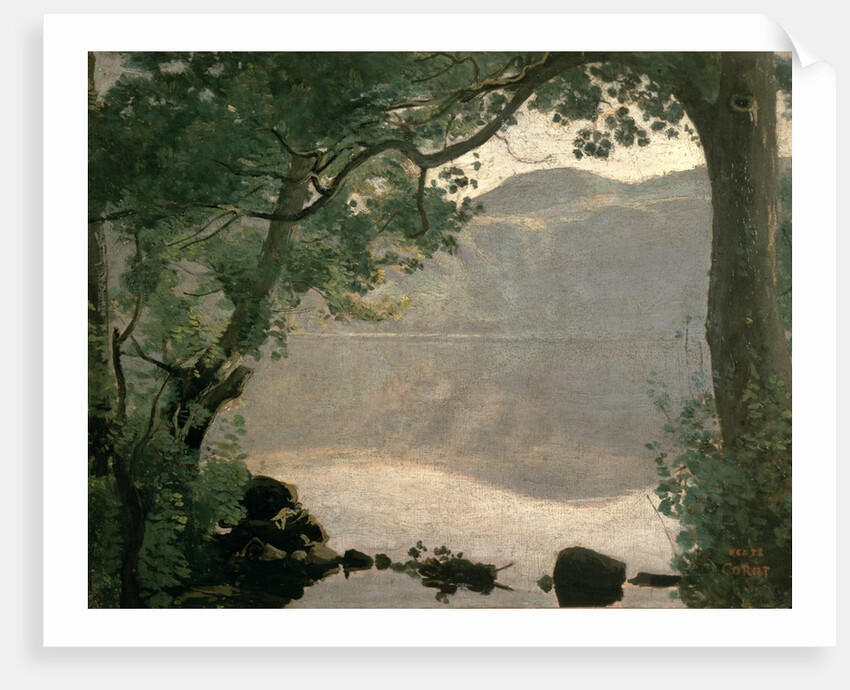 Lake Nemi, Italy 1843 by Jean Baptiste Camille Corot