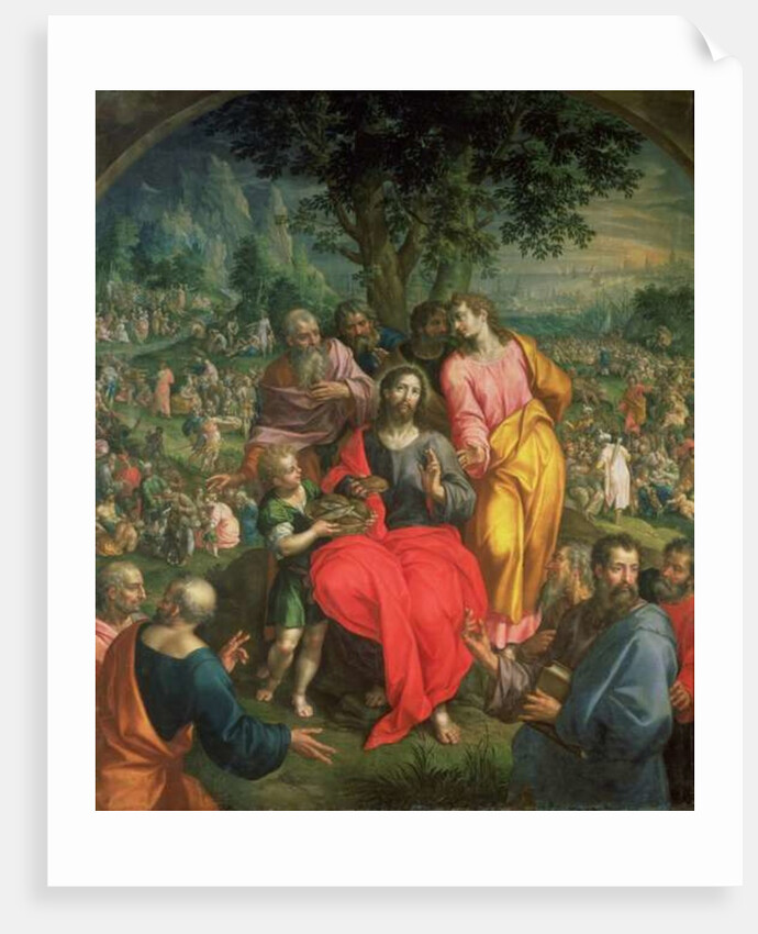 The Feeding of the Five Thousand, c.1590 by Hendrik de Clerck