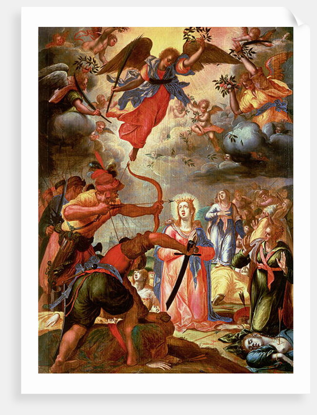 The Martyrdom of St. Ursula, early 17th century by or Wit Peter (c.1548-1628) Witte