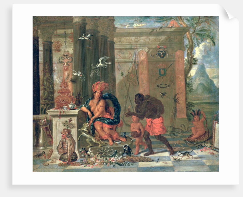 Allegory of America, 1691 by Ferdinand van Kessel