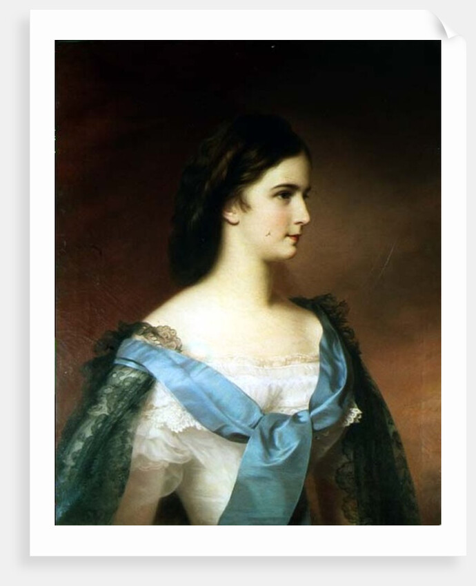 Empress Elizabeth of Bavaria as a young woman by Franz Schrotzberg