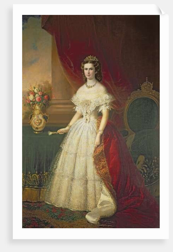 Empress Elizabeth of Bavaria, 1863 by Franz the Younger Russ
