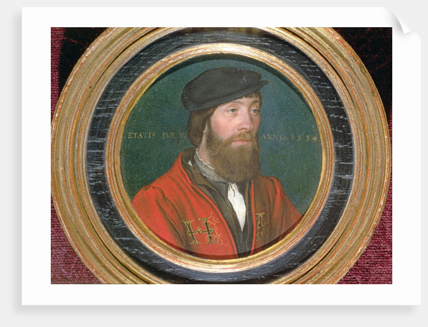 A dignitary at the court of King Henry VIII of England, 1534 by Hans Holbein the Younger