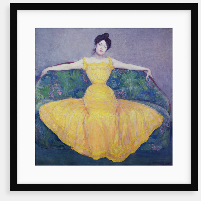 Lady in a Yellow Dress, 1899 by Max Kurzweil