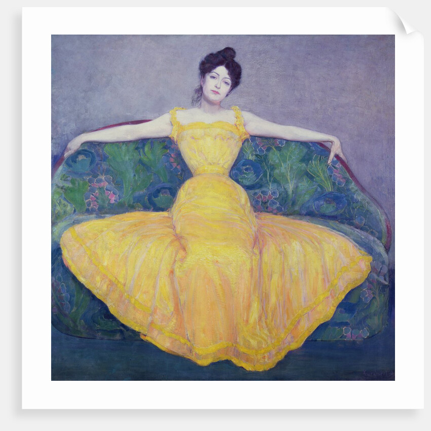 Lady in a Yellow Dress, 1899 by Max Kurzweil
