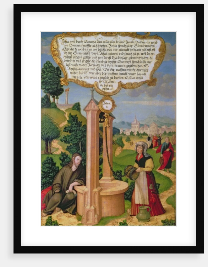 Christ and the Woman from Samaria at Jacob's Well by Matthias Gerung or Gerou