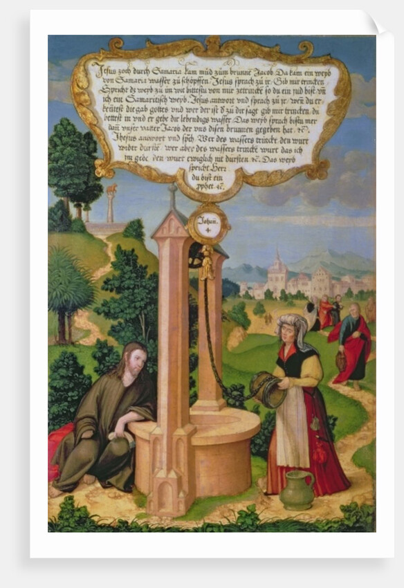 Christ and the Woman from Samaria at Jacob's Well by Matthias Gerung or Gerou