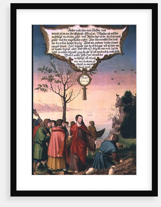 No one is any use to the Reign of God who puts his hand to the plough and then looks behind him by Matthias Gerung or Gerou