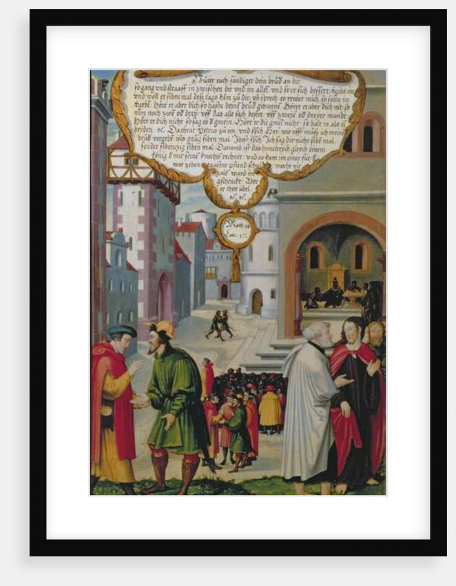 The Realm of Heaven may be compared to a king who resolved to settle accounts with his servants by Matthias Gerung or Gerou