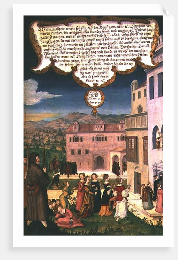 The Parable of the Wise and Foolish Virgins by Matthias Gerung or Gerou