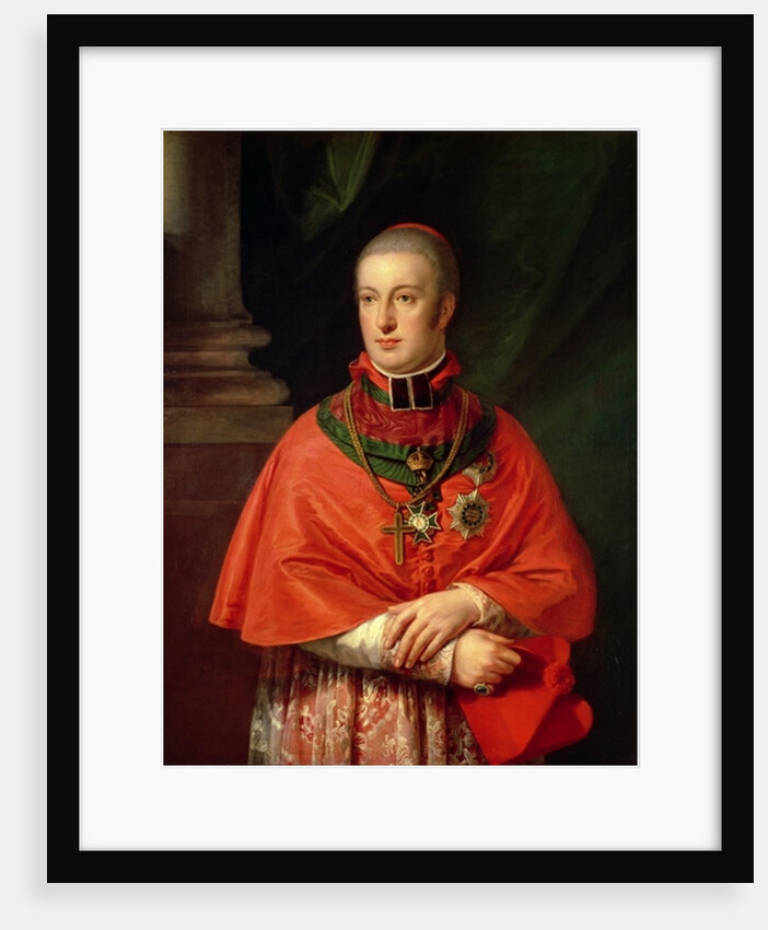 Rudolf of Habsburg, Archduke of Austria, youngest son of Leopold II, in cardinal's robes by Johann Baptist Edler von Lampi