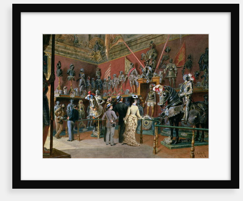 The first Armoury Room of the Ambraser Gallery in the Lower Belvedere, 1875 by Carl Goebel