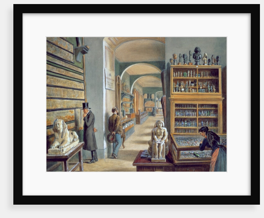 The second room of Egyptian antiquities in the Ambraser Gallery of the Lower Belvedere, 1879 by Carl Goebel