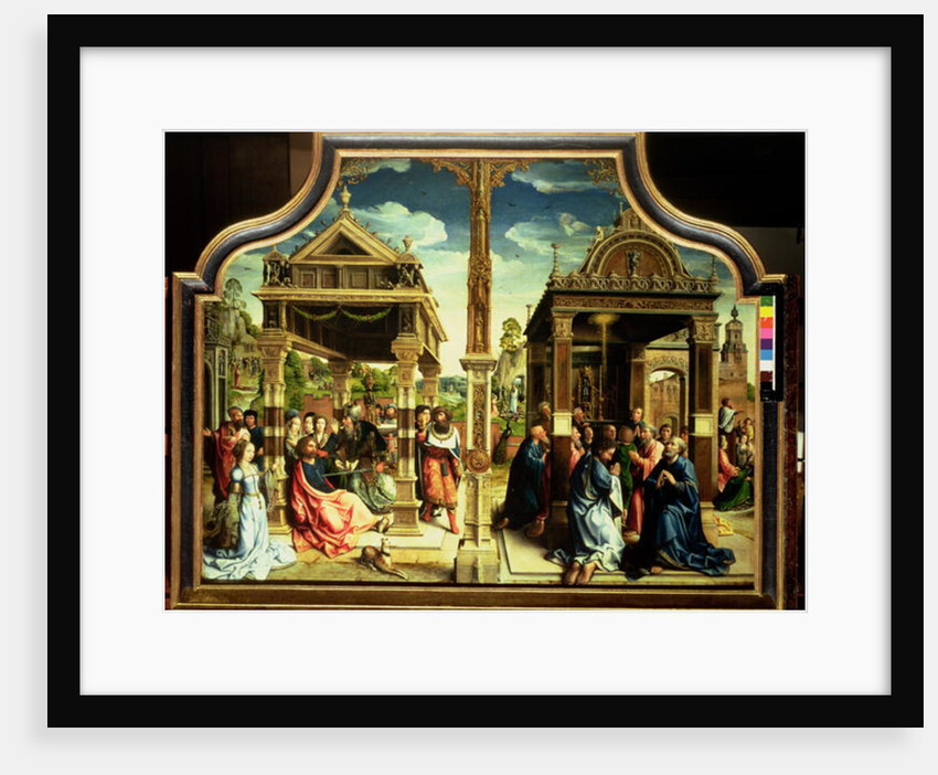 St. Thomas and St. Matthew Altarpiece, centre panel of triptych depicting scenes from the lifes of the two saints including St. Thomas's martyrdom, c.1515 by Bernard van Orley