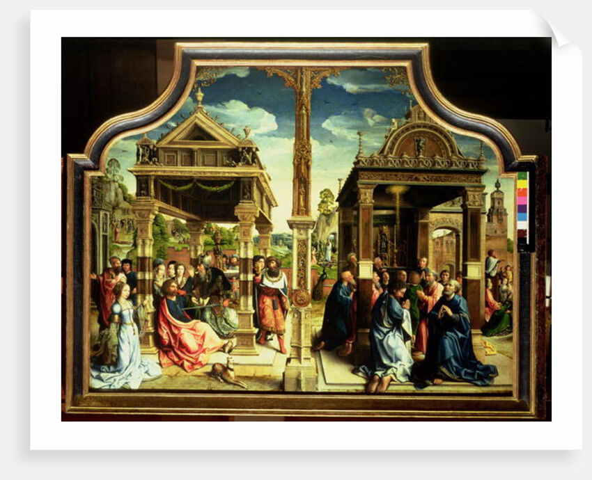 St. Thomas and St. Matthew Altarpiece, centre panel of triptych depicting scenes from the lifes of the two saints including St. Thomas's martyrdom, c.1515 by Bernard van Orley