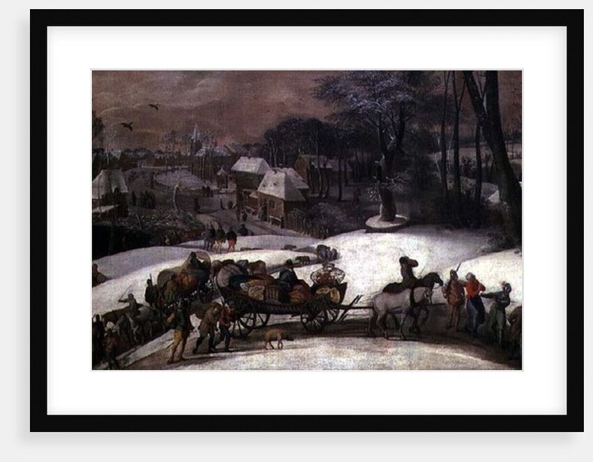 A Military Expedition in Winter, c.1590 by Gillis Mostaert