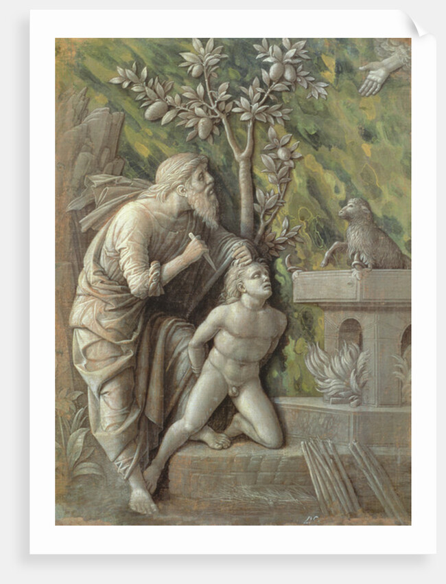 Abraham sacrificing Isaac, c.1490-95 by Andrea Mantegna