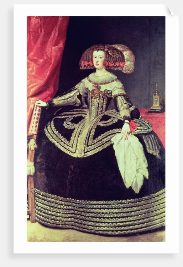 Queen Mariana of Austria c.1653 by Diego Rodriguez de Silva y Velazquez