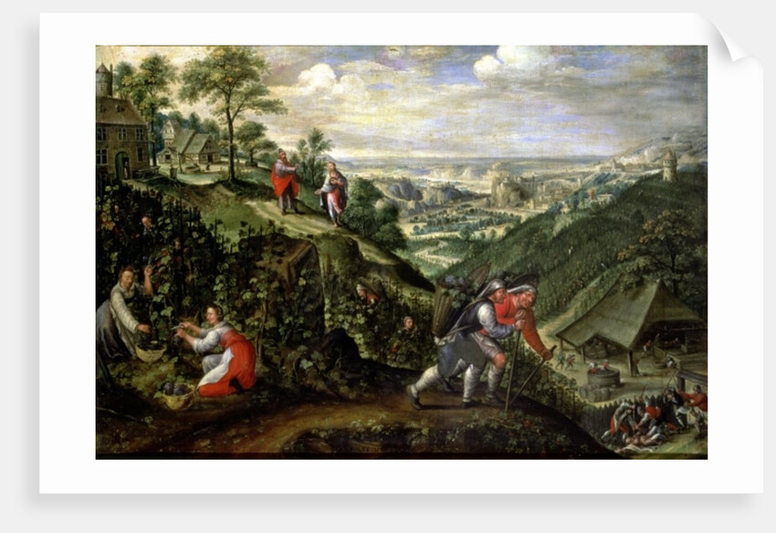 October: Parable of the Bad Vintners, c.1580-90 by Marten van Valckenborch