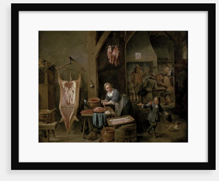 Sausage-making, 1651 by David the Younger Teniers