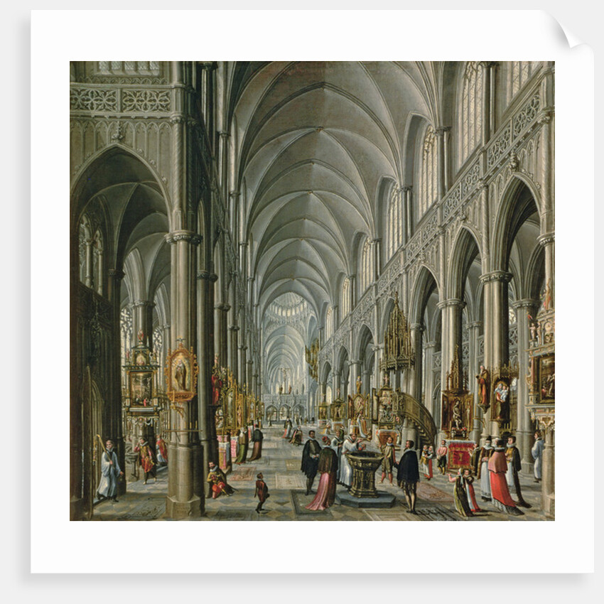 Interior of a Gothic Church, 1596-97 by Paul Vredeman de Vries