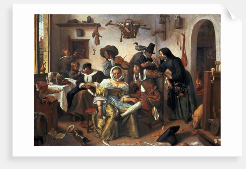 Beware of Luxury, c.1663 by Jan Havicksz. Steen