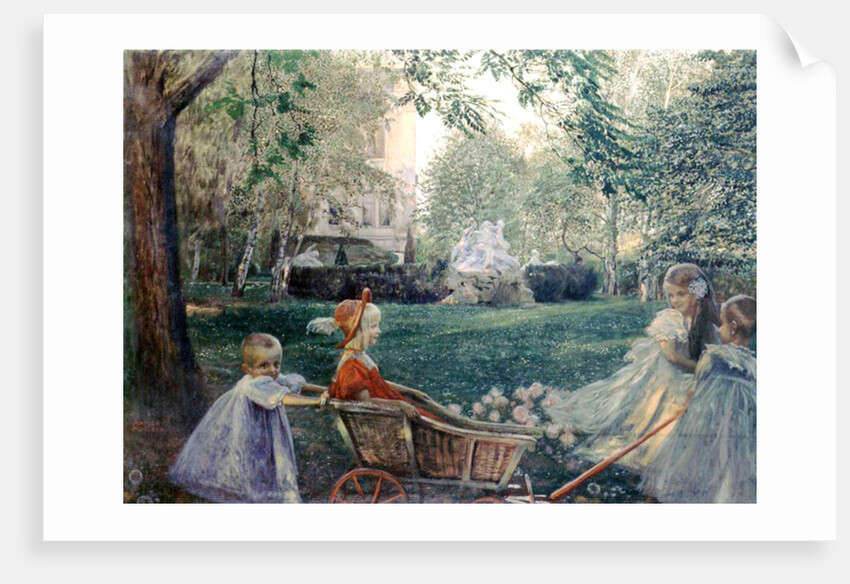 Children Playing, 1933 by Franz von Matsch