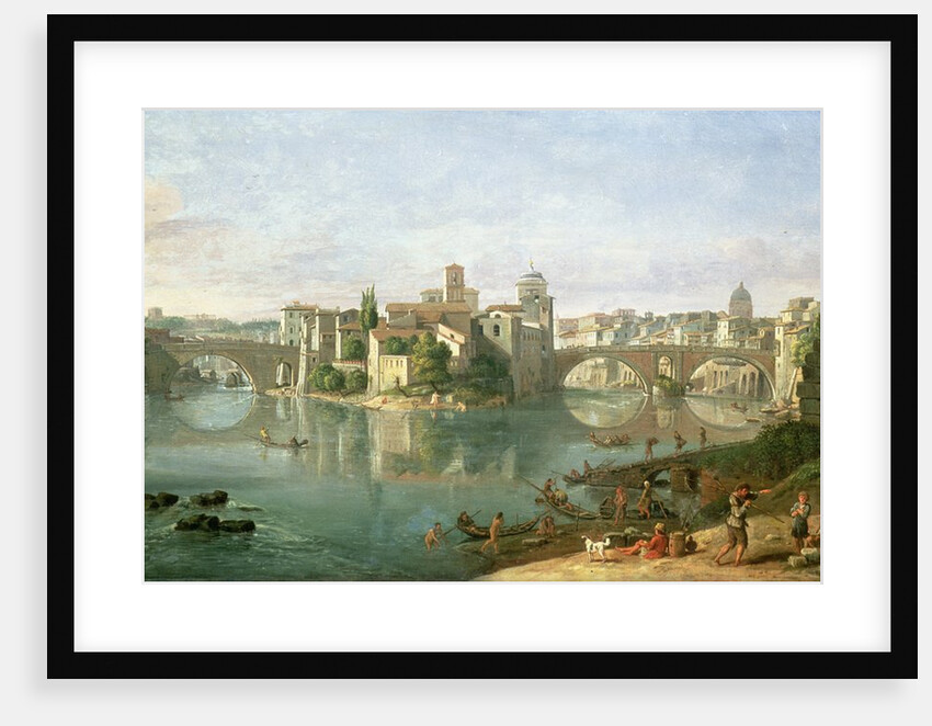 The Tiberian Island in Rome, 1685 by Gaspar van Wittel