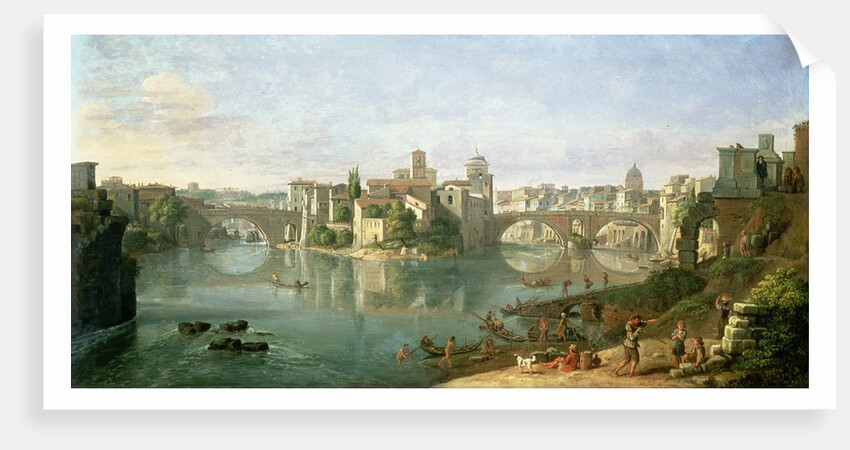 The Tiberian Island in Rome, 1685 by Gaspar van Wittel