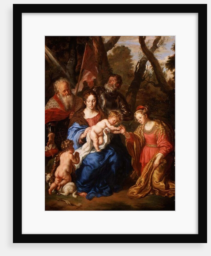 The Mystic Marriage of St. Catherine, with St. Leopold and St. William, 1647 by Joachim von Sandrart
