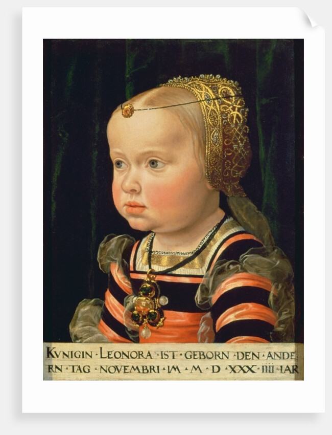 Archduchess Eleanor of Mantua, aged two by Jakob Seisenegger