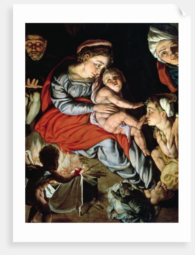 The Holy Family around a Fire, c.1532-33 by Jan Cornelisz Vermeyen