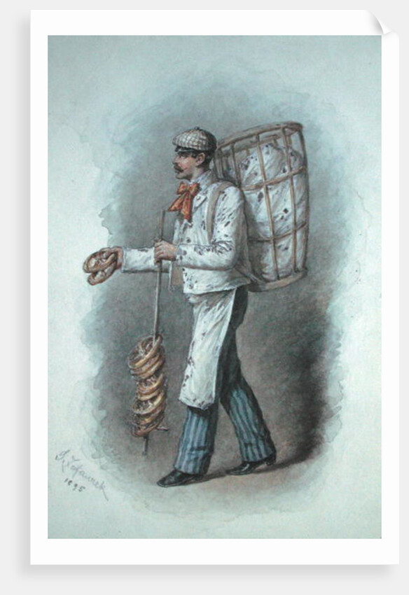 The Baker, 1895 by Gustav Zafaurek
