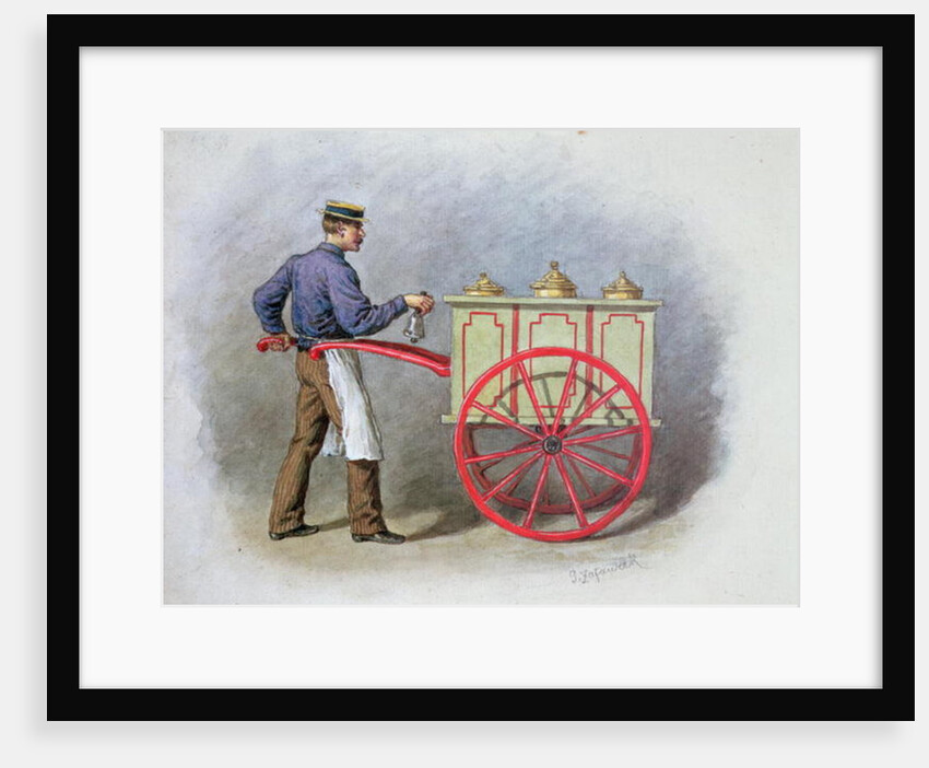 The Ice Cream Seller, 1895 by Gustav Zafaurek