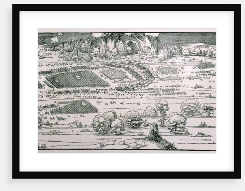 Demonstration of defensive measure to protect a city against a besieging army by Albrecht Dürer or Duerer