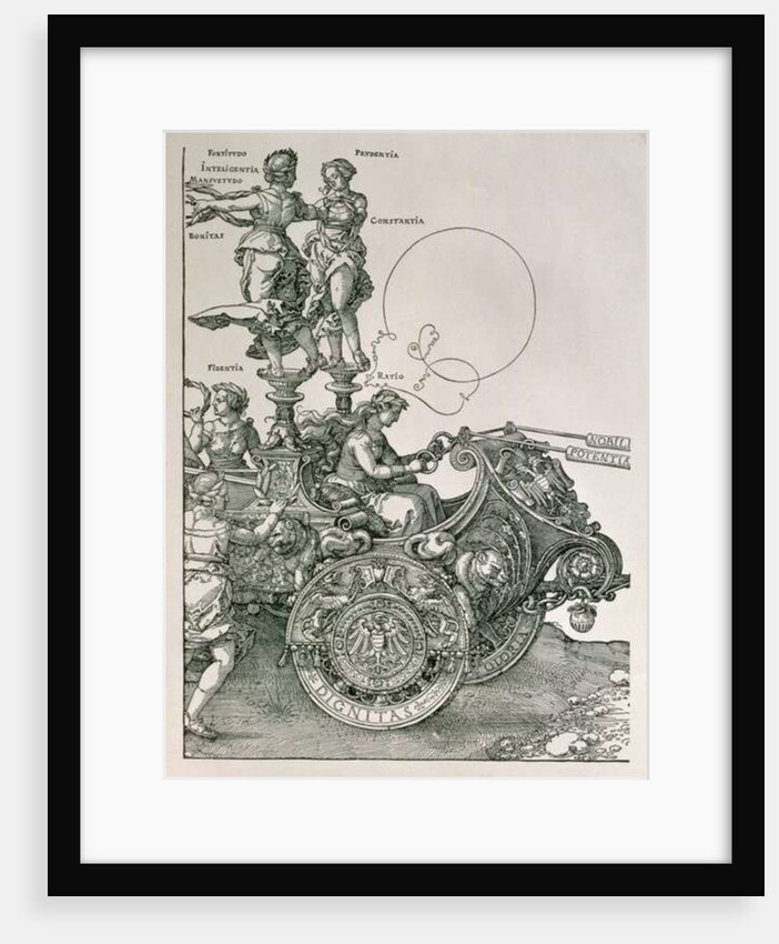 Design for 'The Great Triumphal Chariot of Emperor Maximilian I' by Albrecht Dürer or Duerer