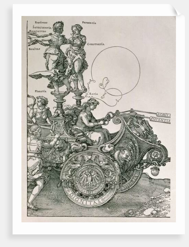 Design for 'The Great Triumphal Chariot of Emperor Maximilian I' by Albrecht Dürer or Duerer
