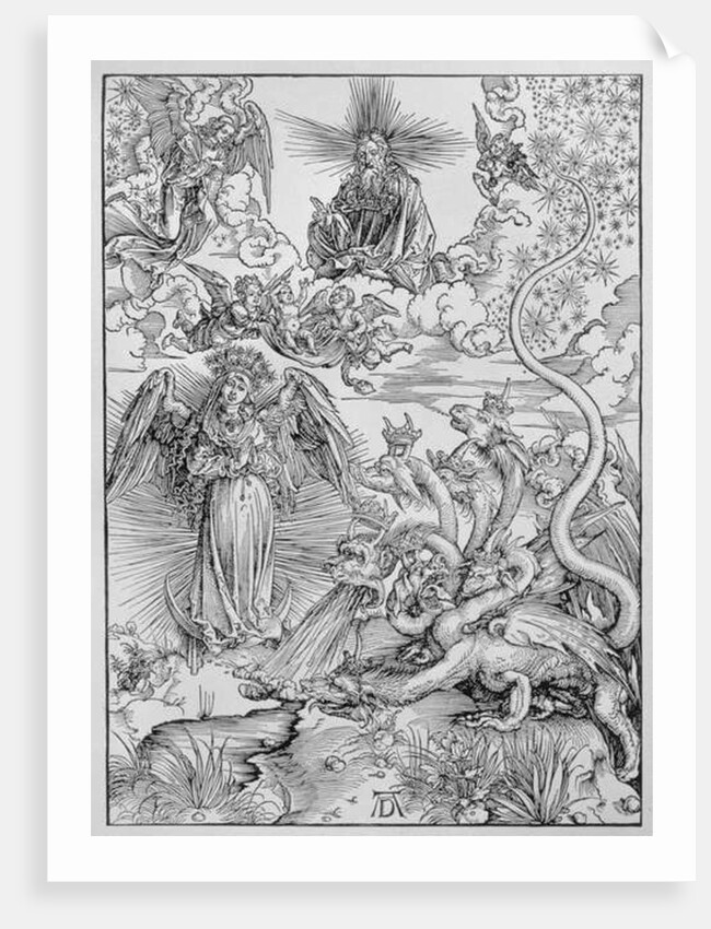 Apocalyptical scene by Albrecht Dürer or Duerer