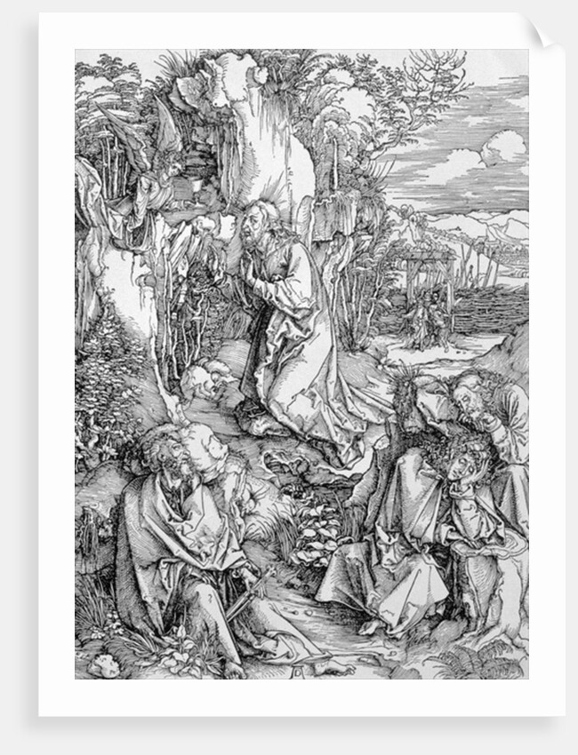 Agony in the Garden from the 'Great Passion' series, pub. 1511 by Albrecht Dürer or Duerer